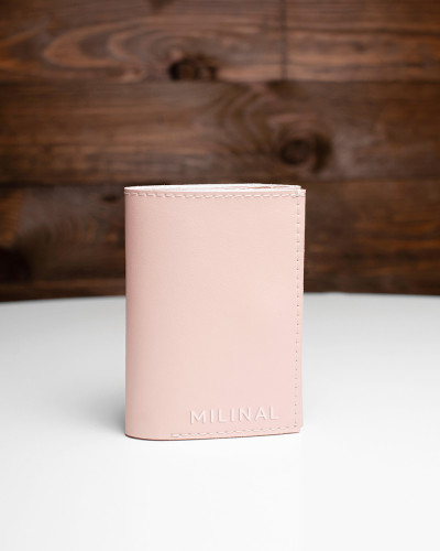 "ROLL" WALLET, ECO LEATHER, POWDER PINK