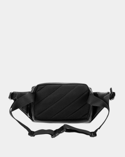 "CROSS-TOWN" ECO LEATHER, BLACK