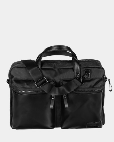 "SATCHEL" POLYESTER,SCHWARZ