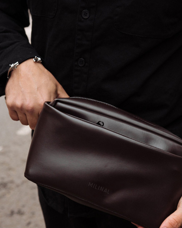 CROSS-TOWN ECO-LEATHER BROWN