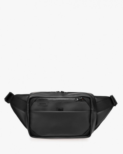 "HIP PACK LARGE" ECO-LEATHER, BLACK