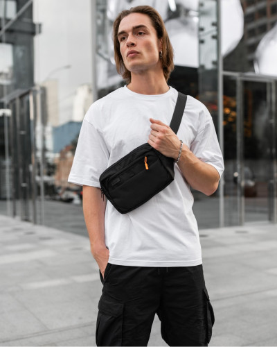 "HIP PACK" POLYESTER, BLACK