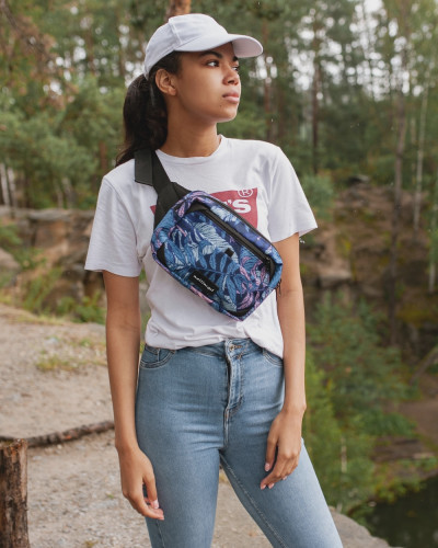 "HIP PACK" PRINT TROPISCH BLAU