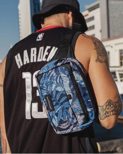 "HIP PACK" PRINT TROPIC BLUE