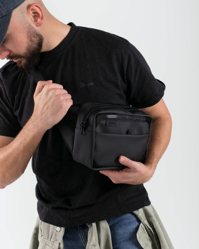 "HIP PACK LARGE" MATTE, BLACK