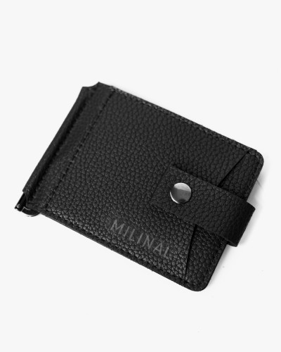 "HOLDER" WALLET BLACK, MATTE