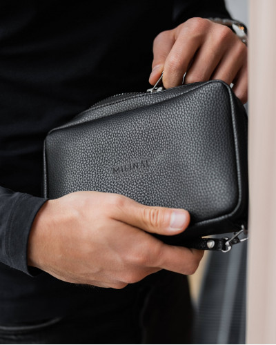 GELDBÖRSE CLUTCH SCHWARZ ,MATT