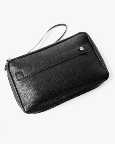 WALLET CLUTCH BLACK,MATTE