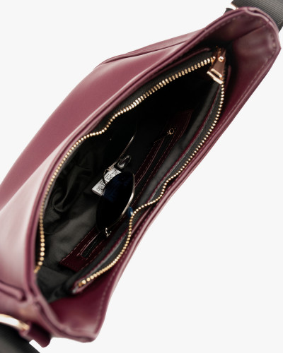 "SADDLE BAG" BURGUNDY