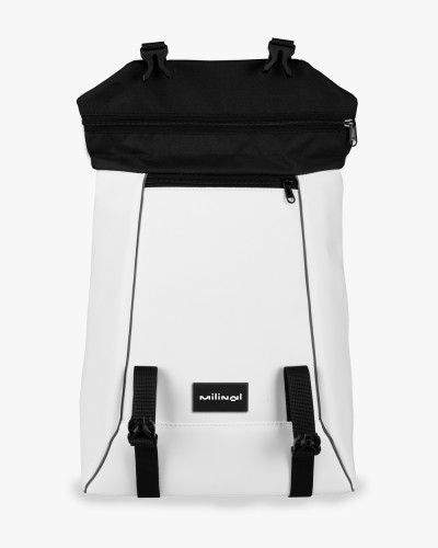 "SHUTTLE ROLL MINI" ECO-LEATHER, WHITE