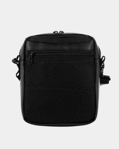 MESSENGER "DOPP" ECO LEATHER, BLACK