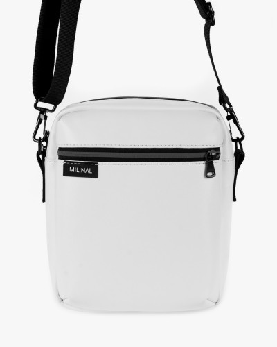 MESSENGER "DOPP" ECO LEATHER, WHITE