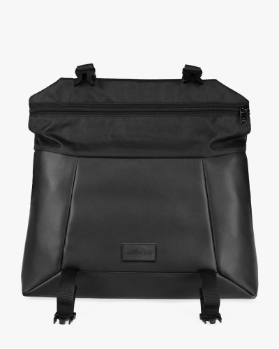 "SHUTTLE MESSENGER ROLL" ECO-LEATHER,BLACK