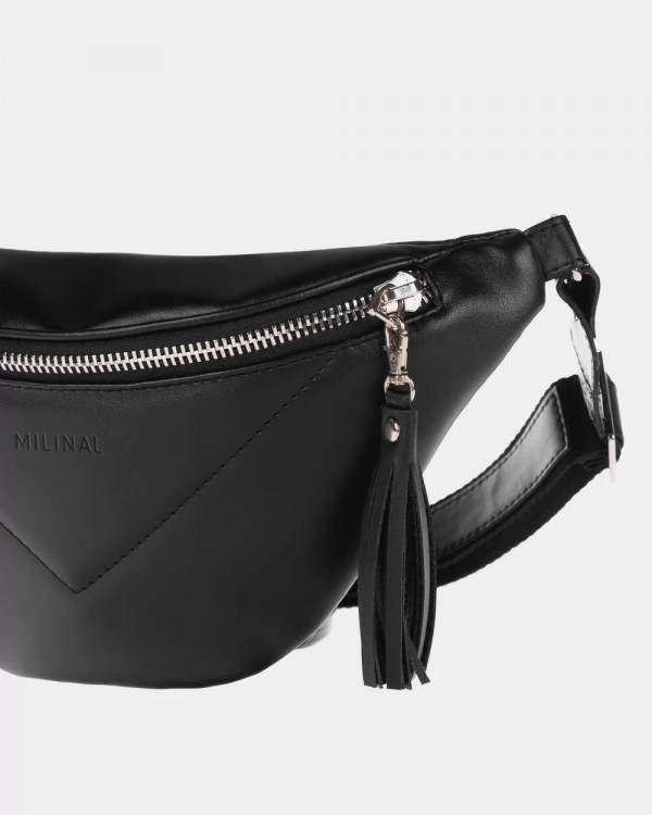 "MOLLY" ECO-LEATHER,BLACK