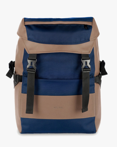 "TRAVELER"BLAU/BEIGE