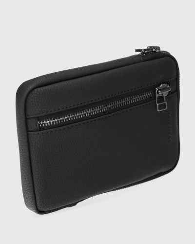 "WALLET BAG" ECO LEATHER, BLACK