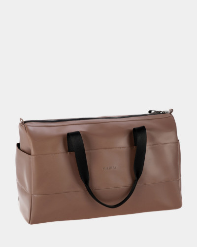 "BAREL BAG" ECO-LEATHER, BEIGE