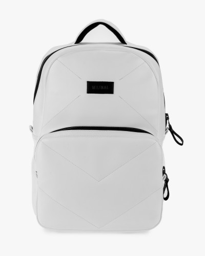 "CHROME" ECO-LEATHER, WHITE