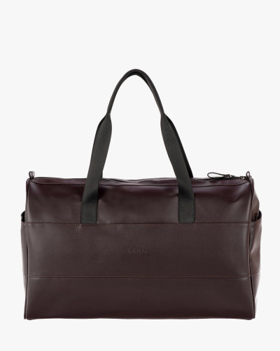 "BAREL BAG" ECO-LEATHER, BROWN