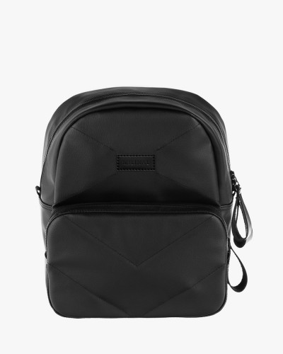 "CHROME MINI" ECO-LEATHER,BLACK