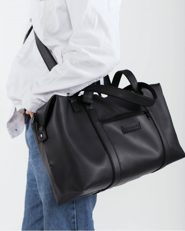 "UNIVERSAL BAG 01" ÖKOLEDER,SCHWARZ