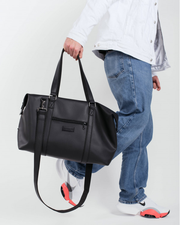 "UNIVERSAL BAG 01" ÖKOLEDER,SCHWARZ