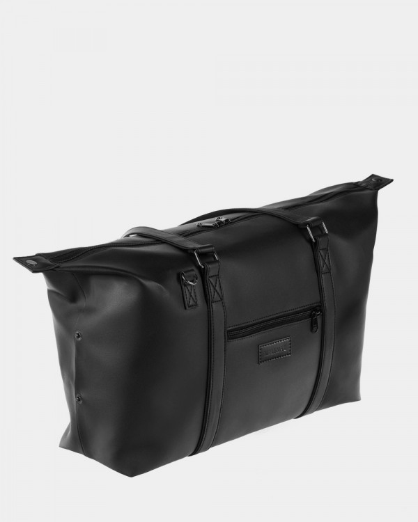 "UNIVERSAL BAG 01" ECO-LEATHER,BLACK