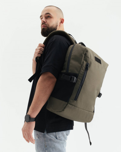 "DROP" POLIESTER, KHAKI