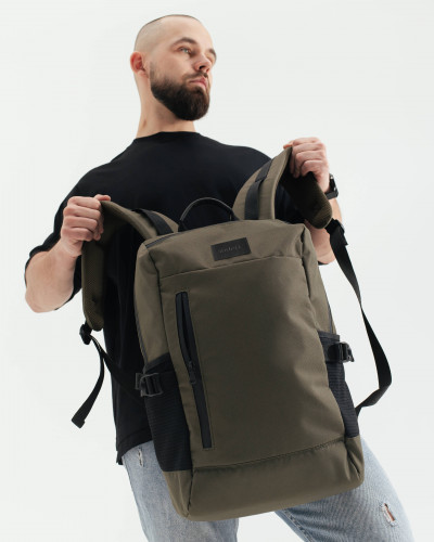 "DROP" POLIESTER, KHAKI