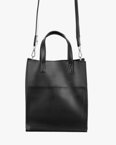 "BLAIR" ECO-LEATHER, BLACK