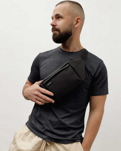 "SHUTTLE BAG" MATTE, BLACK