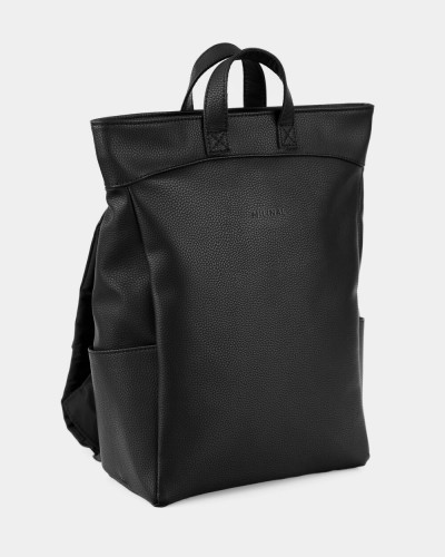 "SOLVER" ECO LEATHER, BLACK