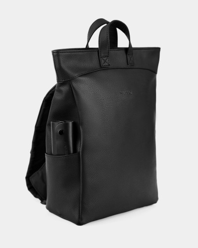 "SOLVER" ECO LEATHER, BLACK