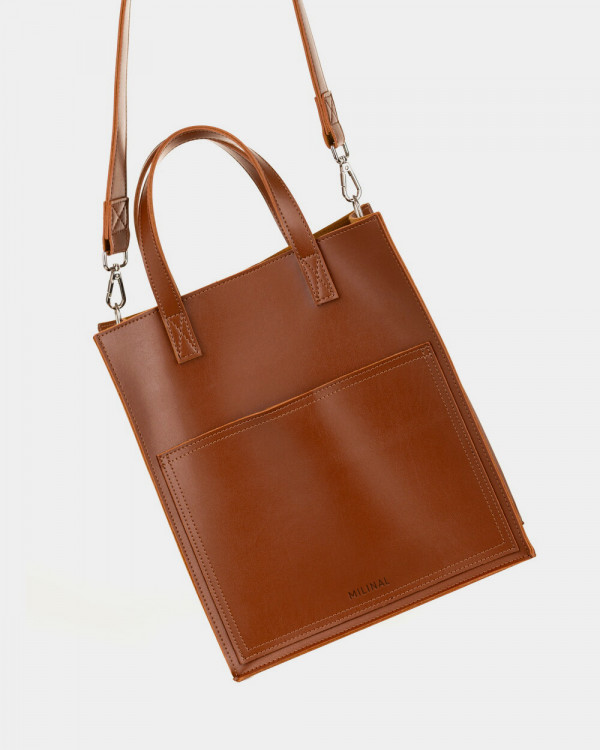 "BLAIR" ECO-LEATHER, CARAMEL