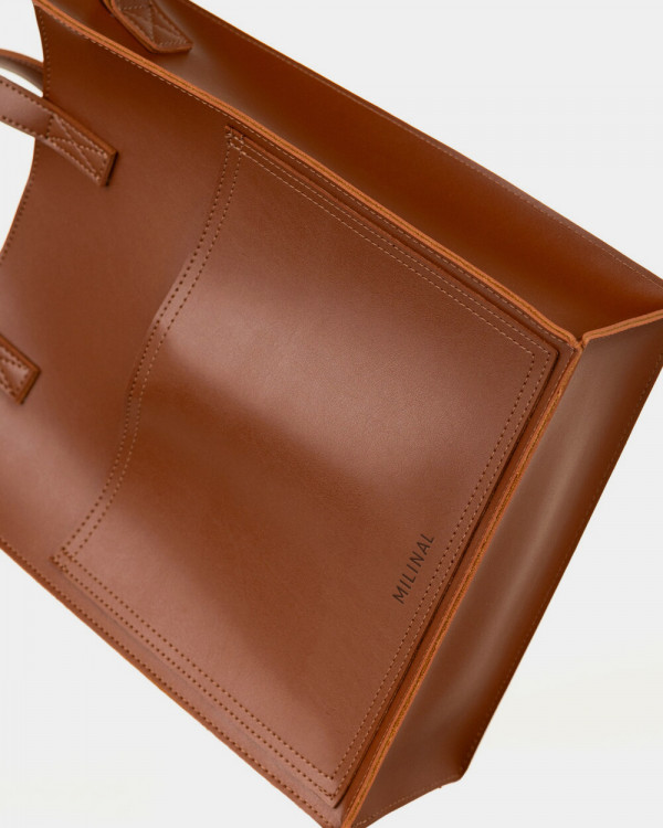 "BLAIR" ECO-LEATHER, CARAMEL