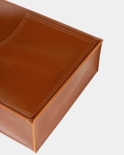 "BLAIR" ECO-LEATHER, CARAMEL