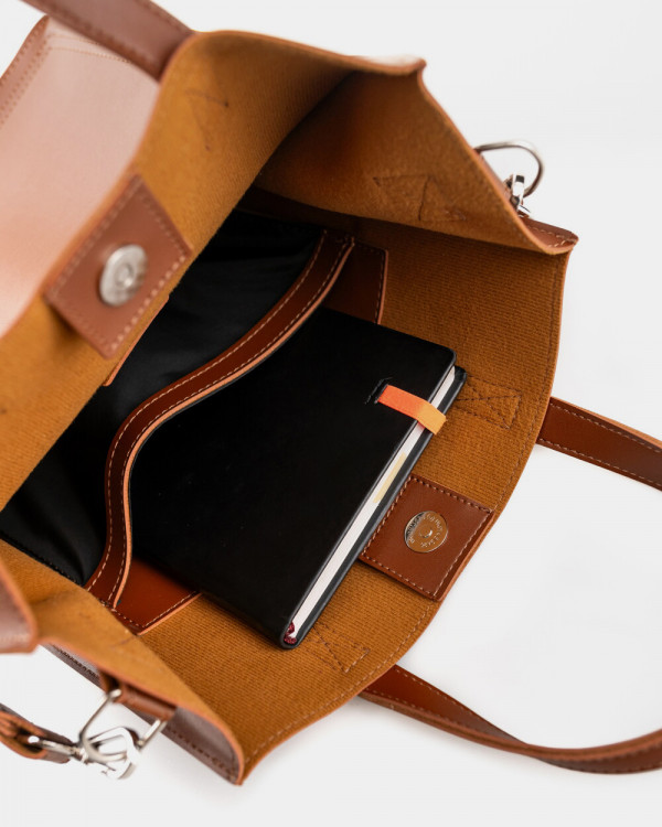 "BLAIR" ECO-LEATHER, CARAMEL