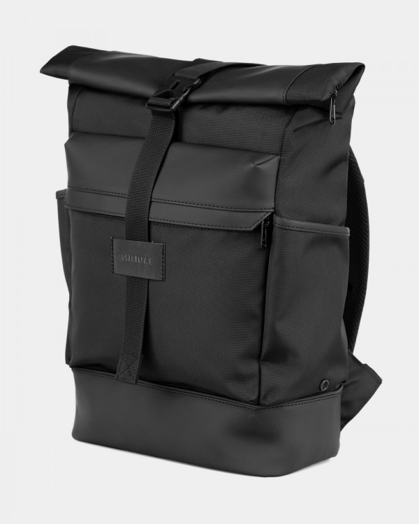 "ROLLTOP 2" POLYESTER, BLACK